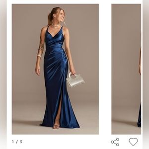 David's Bridal Royal Blue Prom Dress Size 12